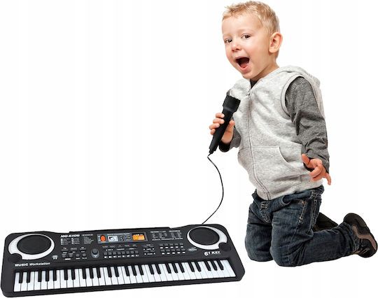Electronic Organ Zola Microphone Led Display 61 Keys