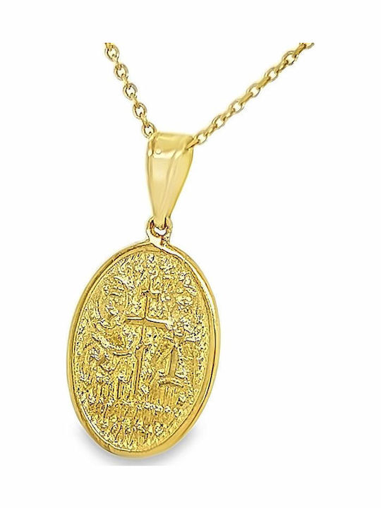 Xryseio Anhänger Kinder Amulett Beidseitig Konstantinato aus Weißgold 9K KN1105