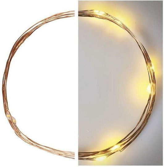 10 Светлини LED 3m. Топъл бял тип Лента 1бр