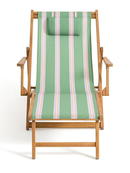 Deckchair with Arms Acacia 156x69x87cm