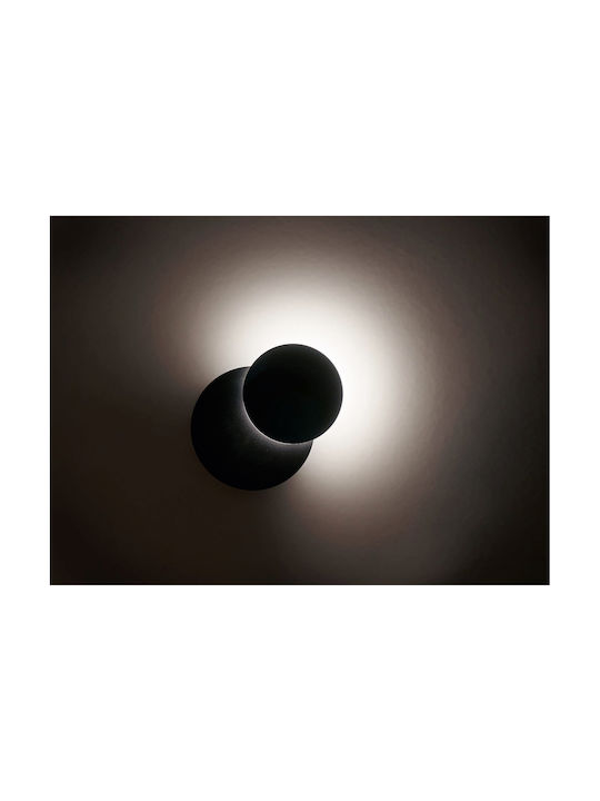 Lumină de Perete cu LED Integrat Negru