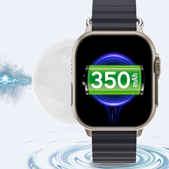 Rubicon RNCF17 42mm Smartwatch με Παλμογράφο (Μπεζ)