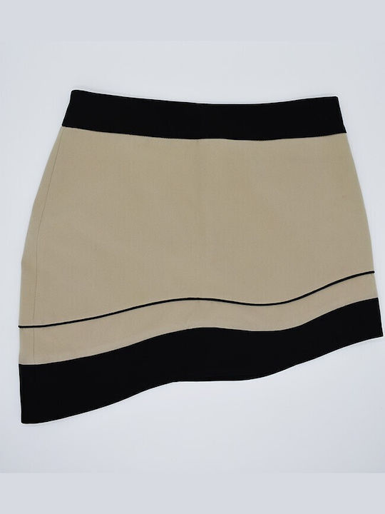 Stelios Koudounaris Mini Skirt in Beige color