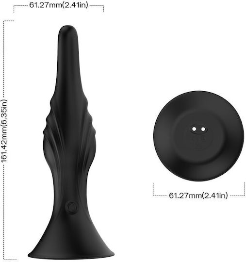 Armony Anal Plug mit kabelloser Funktion und Vibration Schwarz 16.15cm