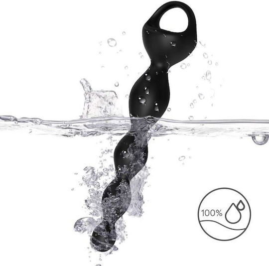Armony Anal Perlen mit Vibration Schwarz 21cm