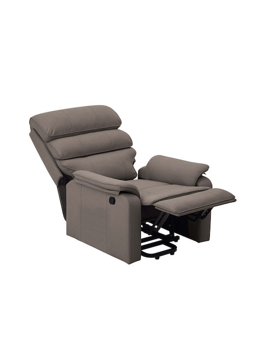 Beat Πολυθρόνα Relax από Δερματίνη Beige 95x82x82cm