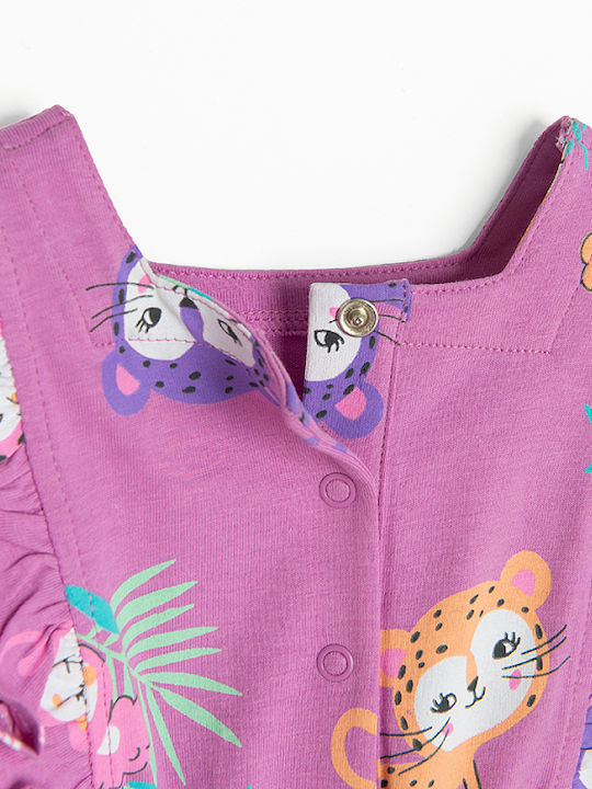 Cool Club Baby Bodysuit Short-Sleeved Purple