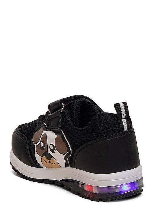 Le Petit Kids Sneakers with Lights Black