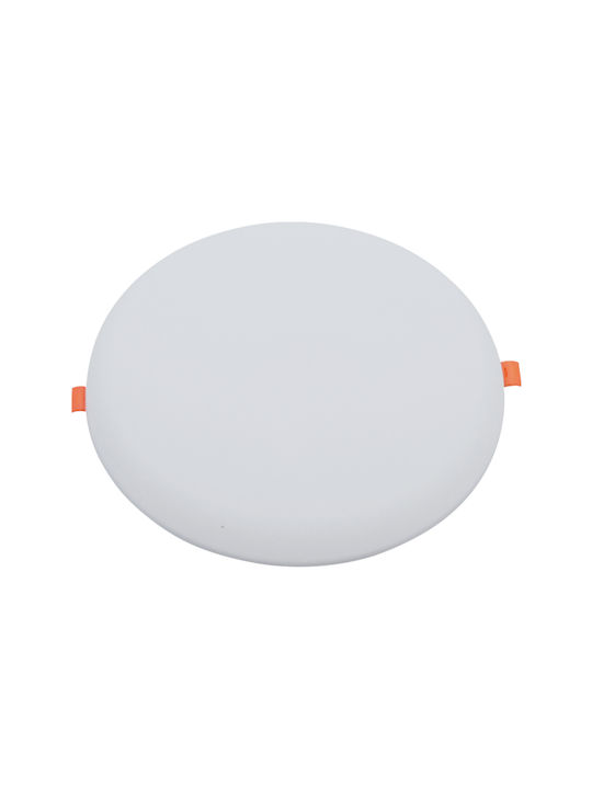 Uncle George Round Recessed LED Panel 24W with Cool White Light 17cm