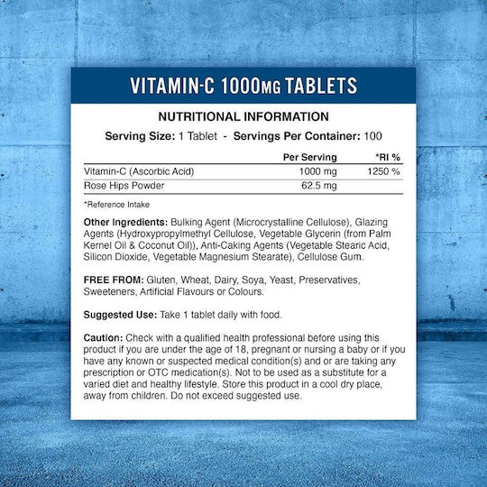 Applied Nutrition Витамин C 1000 mg 100 Таблетки