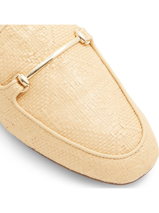 Mules mit Absatz in Beige Farbe