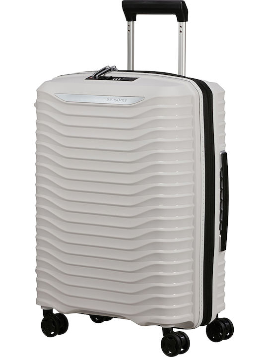 Samsonite Upscape Spinner Exp 55/20 Cabin Travel Suitcase Hard Cloud White with 4 Wheels Height 55cm 143108-0479
