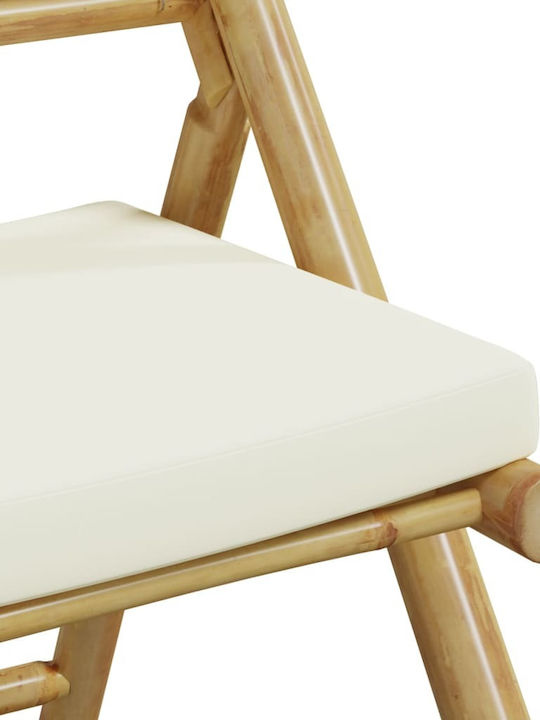 Set Sala De Mese Pentru Exterior 5 Piese Crem Cu Perne