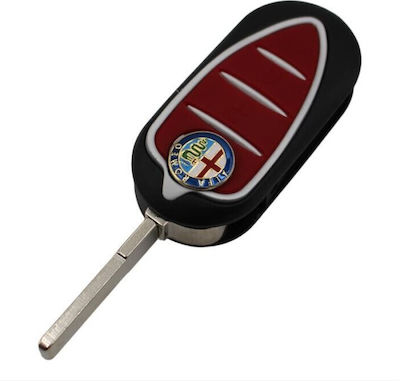 Alfa Romeo Folding Key Shell with 3 Buttons.