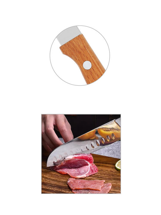 Tpster Μαχαίρι Santoku από Ανοξείδωτο Ατσάλι