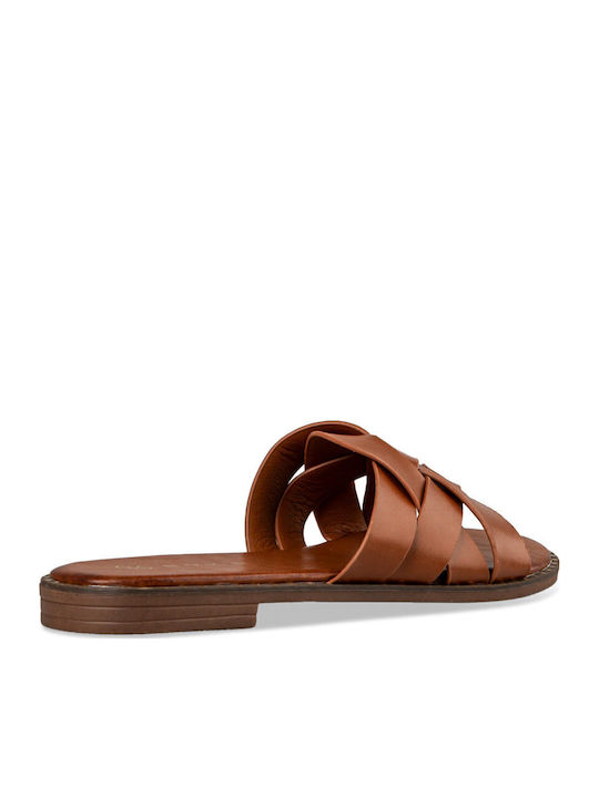 Women's Flat Sandals in Brown Color