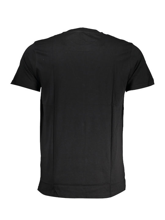 Roberto Cavalli T-shirt Bărbătesc cu Mânecă Scurtă Black