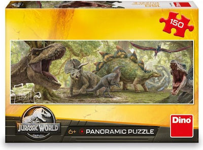 Dino World Dinosaurs 150 Pieces Panoramic Puzzle Dino 39336