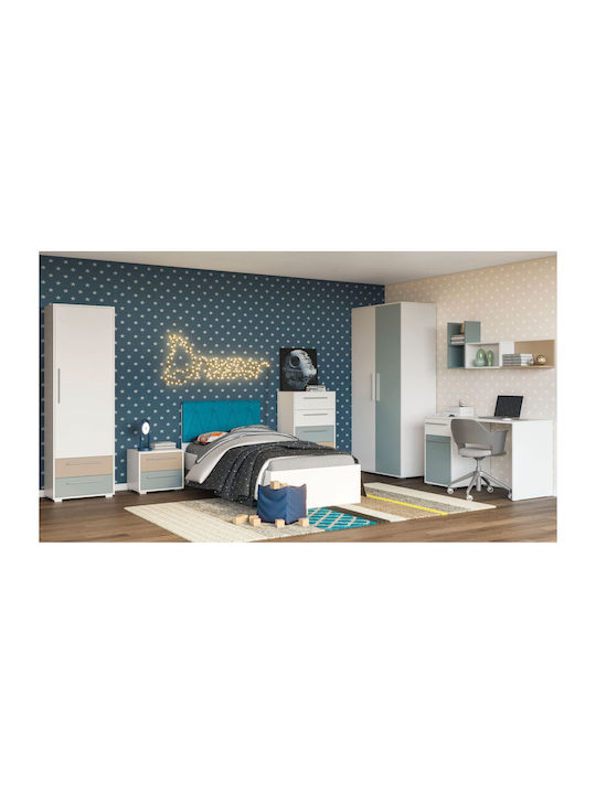 Wooden Kids Bedside Table Reven Brown 50x38.3x44.6cm