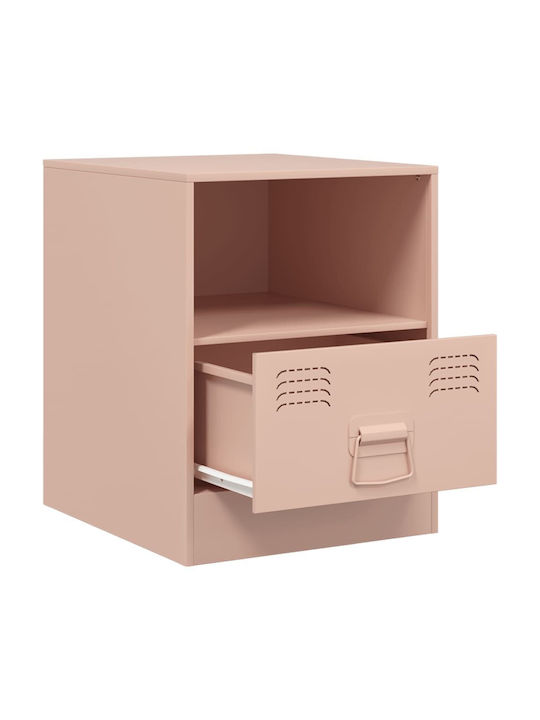 Nachttisch Metall Rosa 34.5x39x44cm