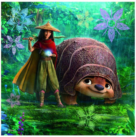 Dino și prietenii săi puzzle 3x55 piese Dino 33534