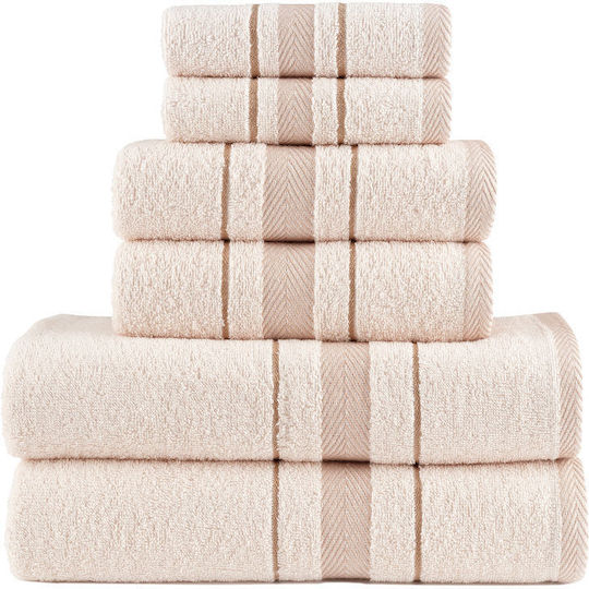 Borea Bath Towels Set 6 pcs Folio Light Blue
