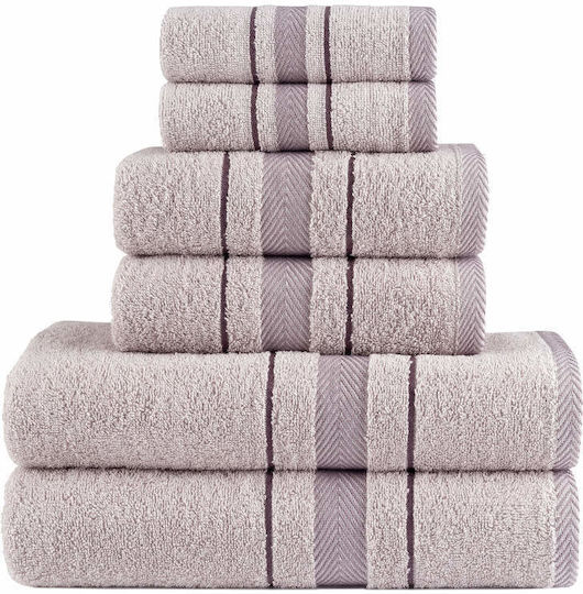 Borea Bath Towels Set 6 pcs Folio Light Blue