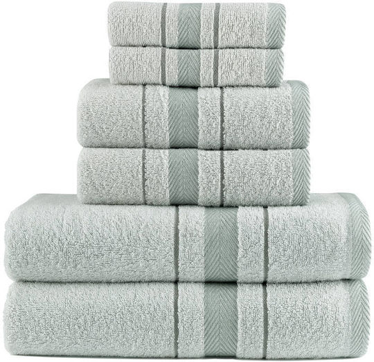 Borea Bath Towels Set 6 pcs Folio Light Blue