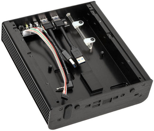 Akasa Newton S NUC Computer Case with Side Window Black