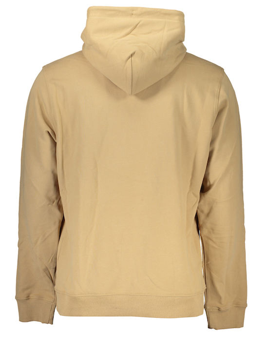 Tommy Hilfiger Men's Sweatshirt with Hood and Pockets Beige