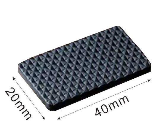 Tpster Möbelsocken Rechteckige mit Aufkleber 20x40mm 12Stück 34740 Tpster Möbelsocken Rechteckige mit Aufkleber 20x40mm 12Stück 34740
