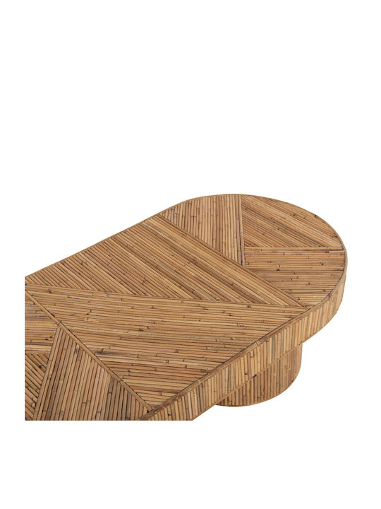 Round Side Table Gatsby Made of Bamboo Natural Color 39x39x39 cm
