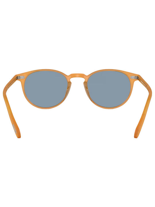 Oliver Peoples Riley Sun Unisex Γυαλιά Ηλίου με Πορτοκαλί Κοκκάλινο Σκελετό και Μπλε Φακό OV5004SU 169956