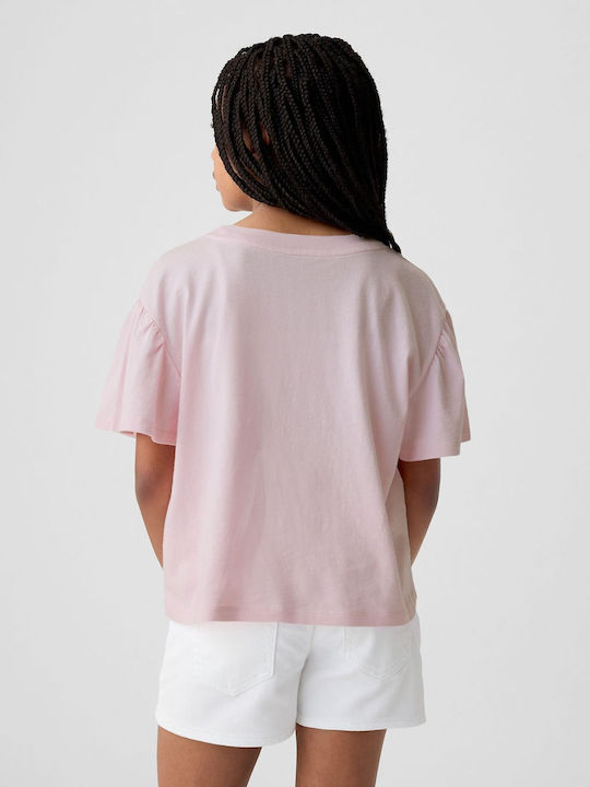 GAP Children's Blouse Short Sleeve Light Peony Logo