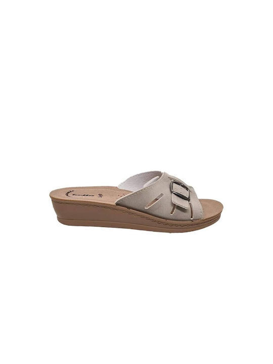 Anatomische Damenplattformen Beige