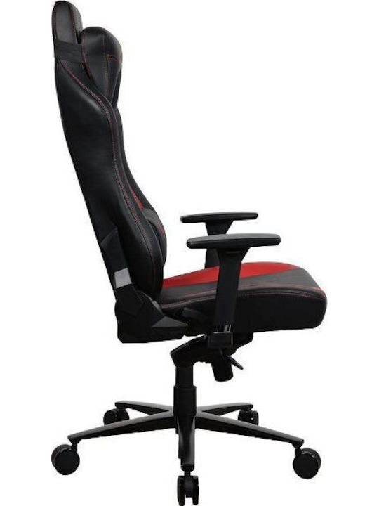 Arozzi Vernazza Καρέκλα Gaming Δερματίνης με Ρυθμιζόμενα Μπράτσα Μαύρο / Κόκκινο