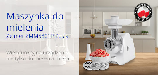 Zelmer Μηχανή Άλεσης Κιμά 2200W Ασημί