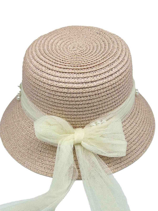 Kinderhut Fedora Stoff Beige