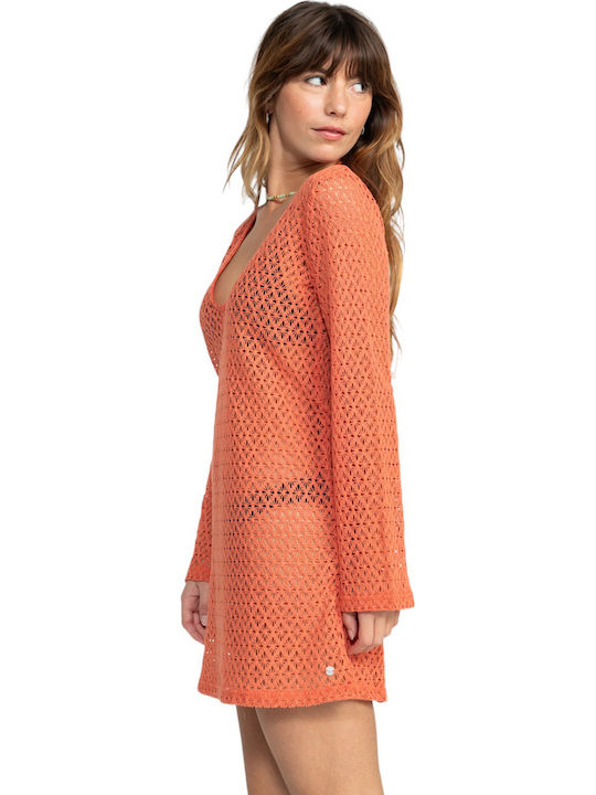 Roxy Love Coastline Rochie De Plajă Portocalie
