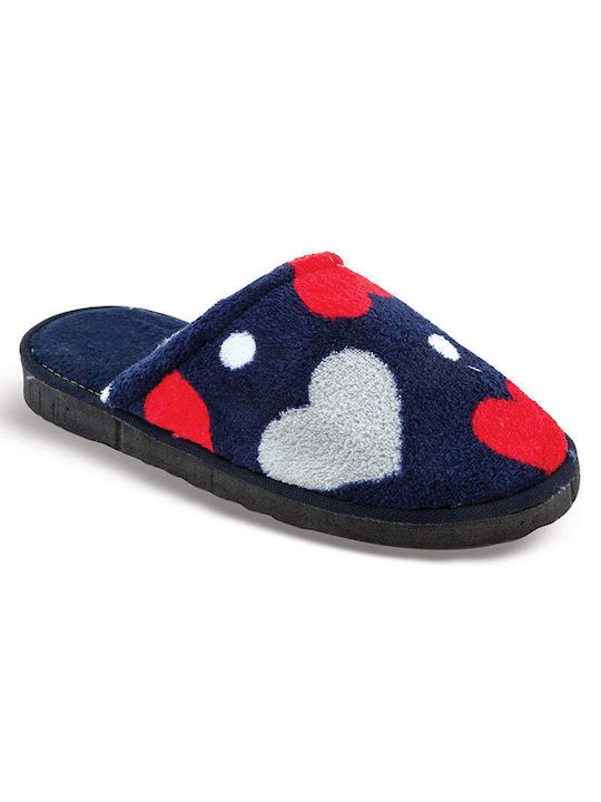 FAME Winter Women's Slippers in Blue color