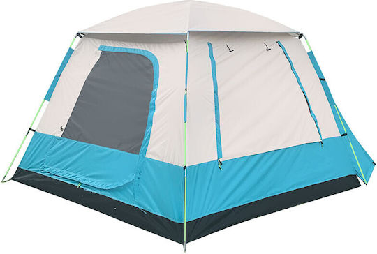 Hupa Aurora Σκηνή Camping Μπλε 3 Εποχών για 4 Άτομα 320x240x170εκ.