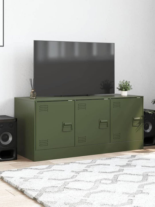 Stand TV Metalic Verde Măsliniu L99xA39xÎ44cm