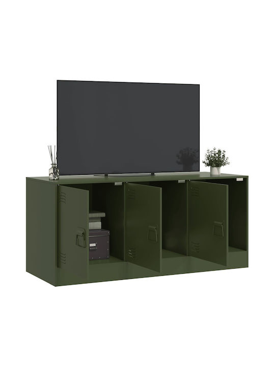 Stand TV Metalic Verde Măsliniu L99xA39xÎ44cm