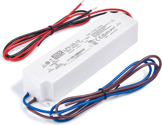 Sursă de alimentare LED Etanș IP67 Putere 35W cu Tensiune de Ieșire 12V
