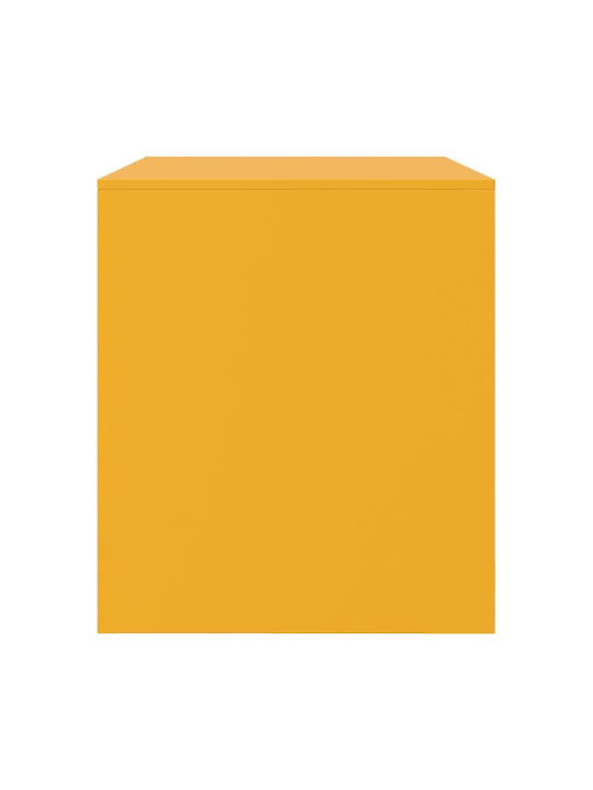 Metal TV Stand Mustard Yellow M67xD39xH44cm