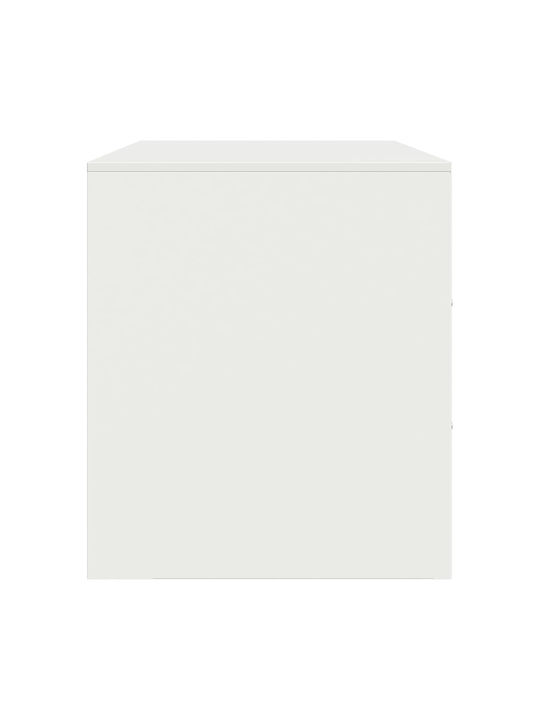 Έπιπλο Τηλεόρασης Μεταλλικό Λευκό Μ67xΠ39xΥ44cm