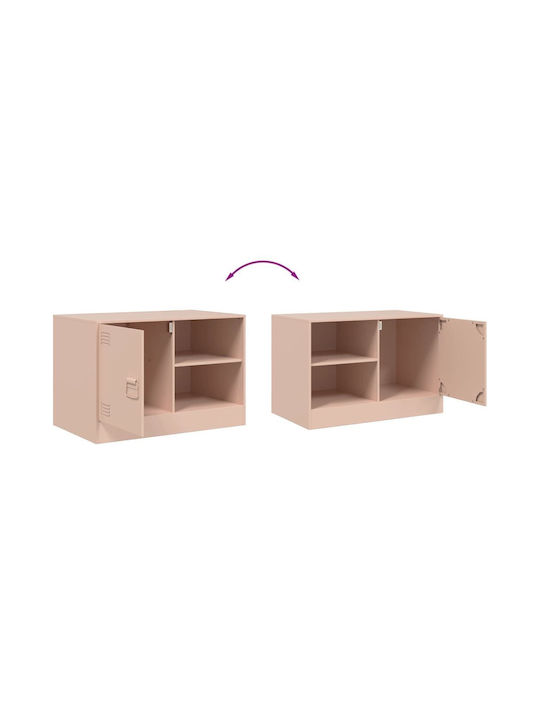 Έπιπλο Τηλεόρασης Μεταλλικό Ροζ Μ67xΠ39xΥ44cm