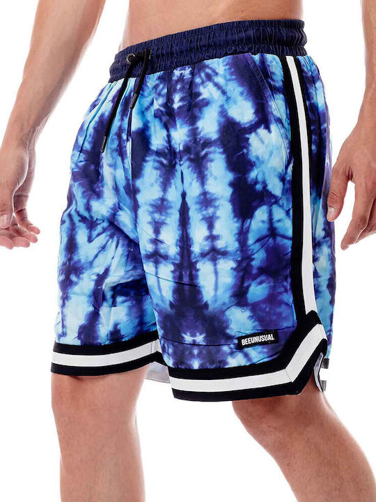 Blue Men's Swimwear Bermuda Blue with Prints
