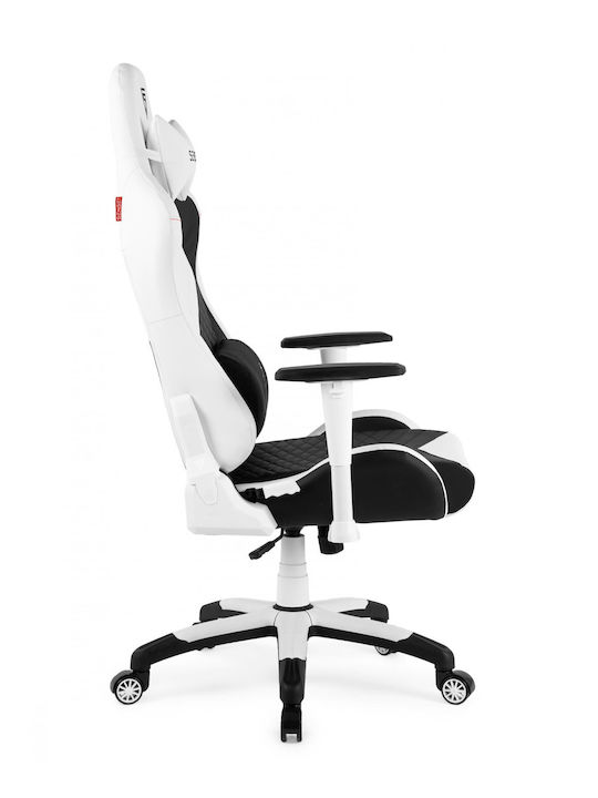 SENSE7 Spellcaster Senshi Edition XL Scaun Gaming Din piele ecologică cu Brațe Reglabile Negru / Alb