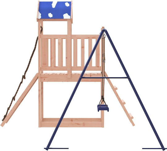 vidaXL Holzturm mit Kletterfläche 242x248x215cm. Braun